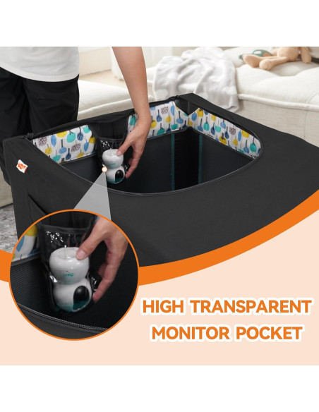 Cubierta Opaca Pamo Babe para Pack and Play - Tela Transpirable