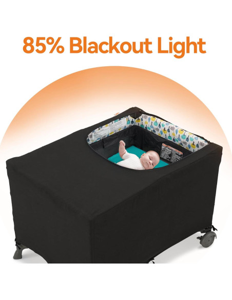 Cubierta Opaca Pamo Babe para Pack and Play - Tela Transpirable