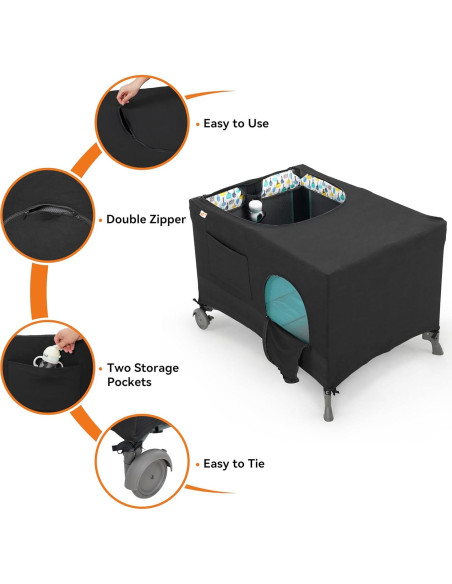 Cubierta Opaca Pamo Babe para Pack and Play - Tela Transpirable