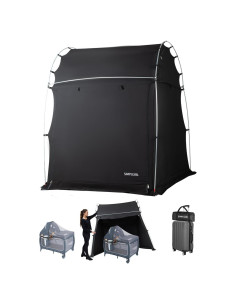 Carpa Blackout SIMPLGIRL para Pack and Play, Negro, 101.6x137.2 cm