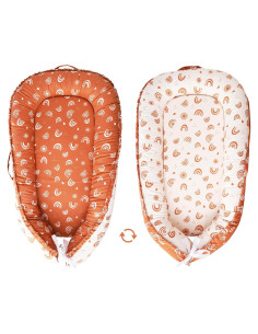 Funda de Cuna para Bebé Snuggle Me 90x50cm Algodón Arcoíris