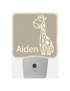 Luz Nocturna Personalizada Booey & Bros Jirafa LED 12.7cm