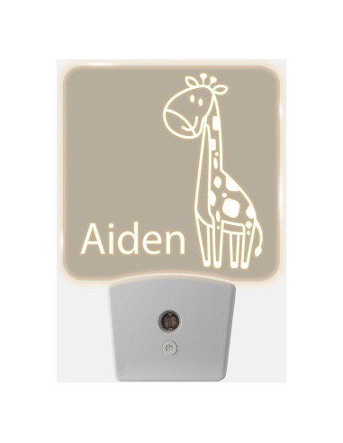 Luz Nocturna Personalizada Booey & Bros Jirafa LED 12.7cm