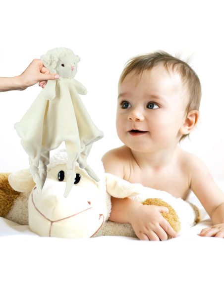 CREVENT Manta de Seguridad para Bebés Oveja 34x34cm