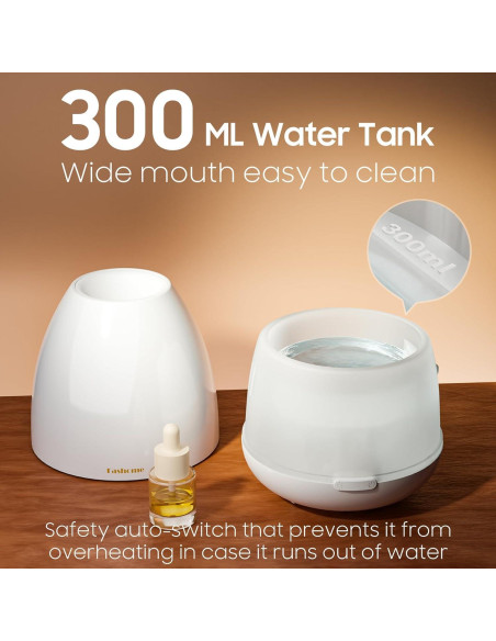 Difusor de Aceite Esencial Fashome 300ml con Luz LED 7 Colores