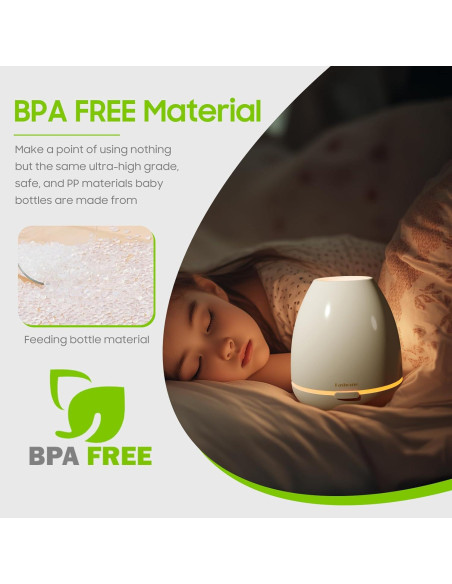 Difusor de Aceite Esencial Fashome 300ml con Luz LED 7 Colores