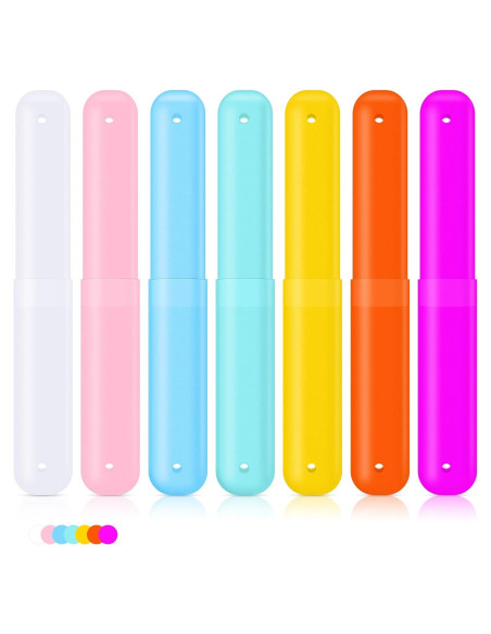 60 Soportes de Cepillo de Dientes Plástico Cunhill Colorido