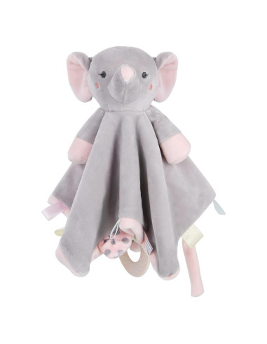 Manta de Seguridad para Bebé Vicloon Elefante Algodón Gris-Rosa