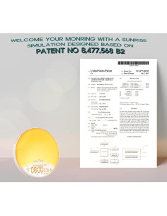 Despertador de Amanecer aw*ke S100 con Luz LED y Radio FM 2