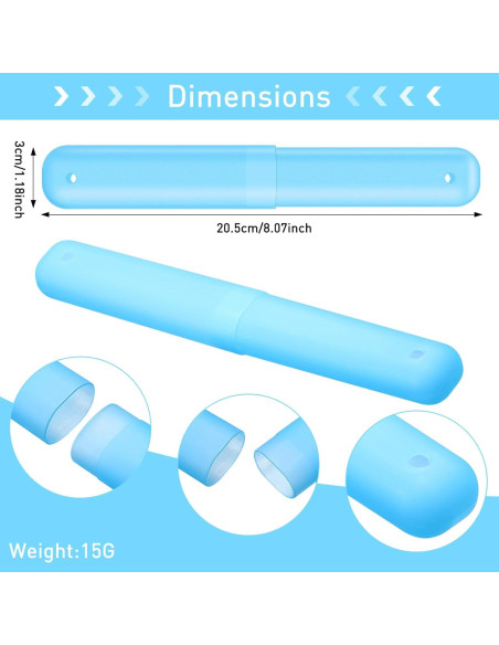 60 Soportes de Cepillo de Dientes Plástico Cunhill Colorido