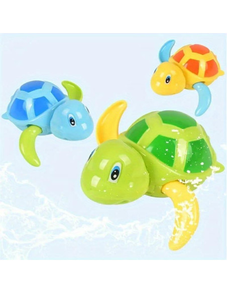 Set de 3 Juguetes de Baño Tortugas Nadadoras Chen Yang