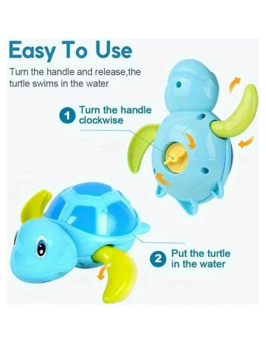 Set de 3 Juguetes de Baño Tortugas Nadadoras Chen Yang