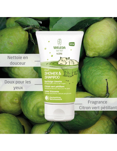Champú y Gel de Baño Weleda Kids 2-en-1 Lima Viva 150ml