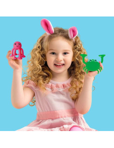 Juguetes de baño de succión UMBWORLD034, 9 PCS animales marinos 2