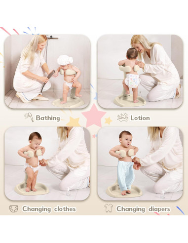 Soporte para Ducha de Bebé Plegable con Base Antideslizante