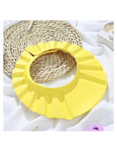 Gorro de ducha para bebés UQABS ajustable amarillo