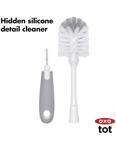 Juego de Cepillo y Soporte para Secado OXO Tot - Botellas Bebé