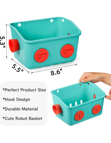 Organizador de Juguetes de Baño Noamus - 6 Cestas Coloridas