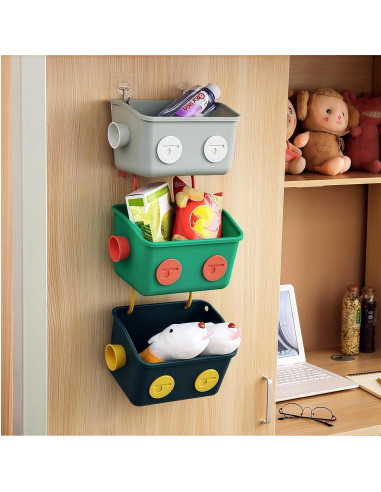 Organizador de Juguetes de Baño Noamus - 6 Cestas Coloridas