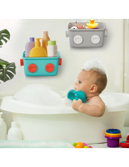 Organizador de Juguetes de Baño Noamus - 6 Cestas Coloridas