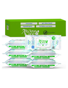 Toallitas Hipoalergénicas All Clear Care 480 Unidades Sin Fragancia