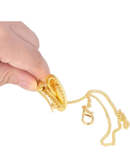 Chupete Personalizado Dorado para Bebé con Clip y Cubierta