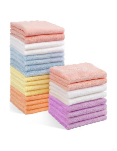 Toallitas de Baño Orighty 24 Pack Microfibra Coral Fleece