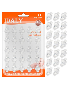 Pack 20 Puntas de Silicona para Jeringa Nasal Clovale