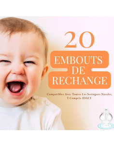 Pack 20 Puntas de Silicona para Jeringa Nasal Clovale 2