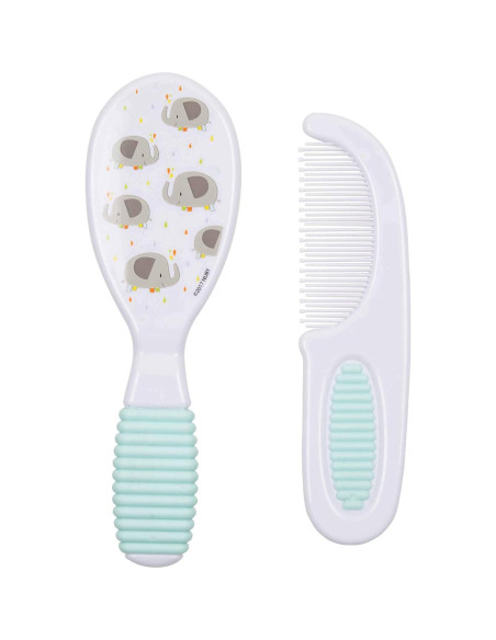 Juego de Cepillo y Peine Nuby para Bebé - Cerdas Suaves