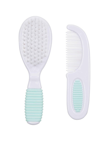 Juego de Cepillo y Peine Nuby para Bebé - Cerdas Suaves