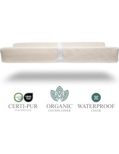 Almohadilla de Cambio para Bebés Modera - Algodón Orgánico, Impermeable 2