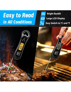 Termómetro Digital de Carne Biison D2 Inalámbrico Preciso 2