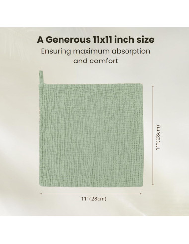 Toallitas de Muselina para Bebés Konssy - 10 Unidades 100% Algodón