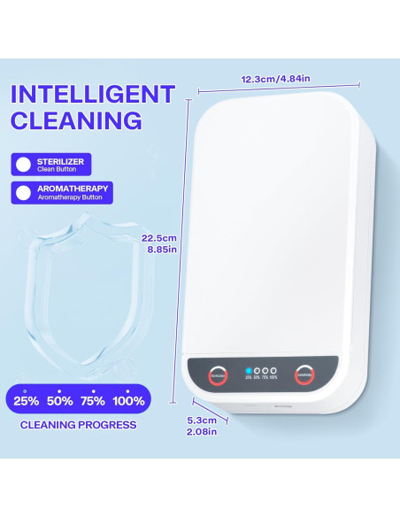 Caja de Esterilización UV Shmian para Herramientas de Uñas 18x22cm