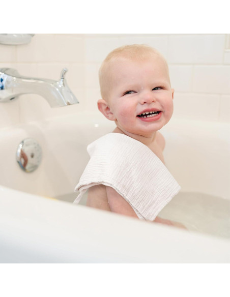 Toallitas de Muselina para Bebés Konssy - 10 Unidades 100% Algodón