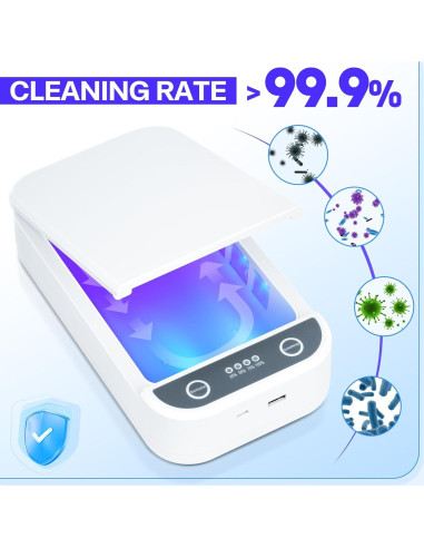 Caja de Esterilización UV Shmian para Herramientas de Uñas 18x22cm