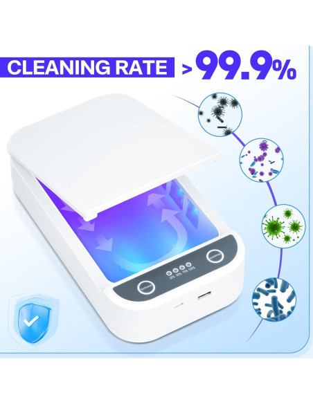 Caja de Esterilización UV Shmian para Herramientas de Uñas 18x22cm