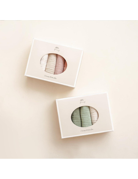 Toallitas de Muselina para Bebés Konssy - 10 Unidades 100% Algodón