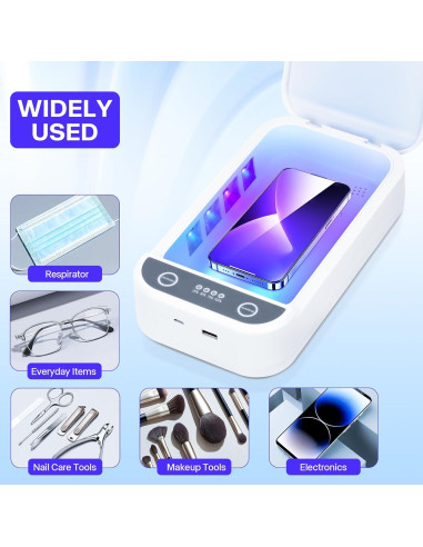 Caja de Esterilización UV Shmian para Herramientas de Uñas 18x22cm