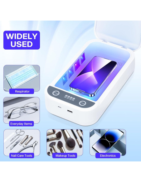 Caja de Esterilización UV Shmian para Herramientas de Uñas 18x22cm
