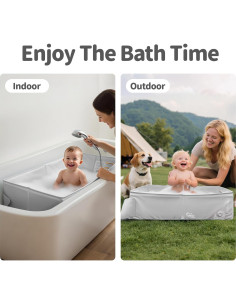 Bañera Plegable para Bebé Amigos de Bella - Gris, 1.1 kg 2