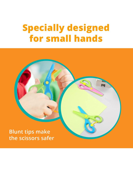 Tijeras de Seguridad Channie para Niños 3-5 Años - Paquete de 2 Tijeras de Seguridad Channie para Niños 3-5 Años - Paquete de 2