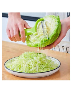 Pelador de Verduras JQS Acero Inoxidable Verde 11x7.5cm