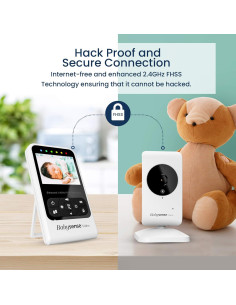 Monitor de Video para Bebés Babysense V24R con Cámara y Audio 2