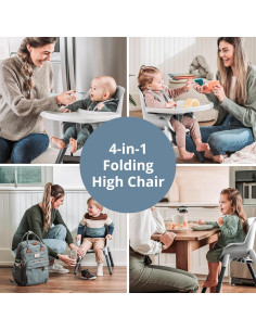 Silla Alta Plegable Chicco Zest 4-en-1 Capri - Multiusos 2