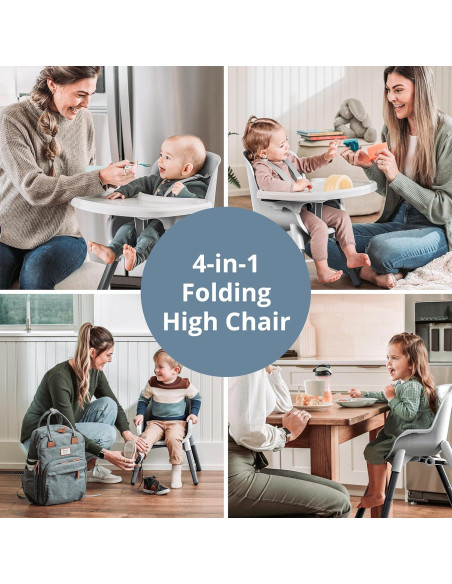 Silla Alta Plegable Chicco Zest 4-en-1 Capri - Multiusos