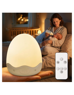 Luz Nocturna para Bebés COOLNIGHT, 10 Colores, Recargable, Control Remoto