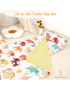 Colchoneta de Siesta WINGHENLEE Elefante Extra Grande 142x56cm 2