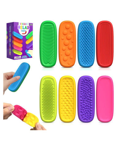8 Juguetes Sensoriales Antiestrés Silicona Changsha 2.54cm